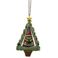 Grinch by Jim Shore -  12cm/4.75" Grinch Gnome/Tree Rotating PVC HO (Pk/18)