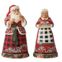 Heartwood Creek - 21cm/8.2" Highland Glen Mr & Mrs Claus (S/2)
