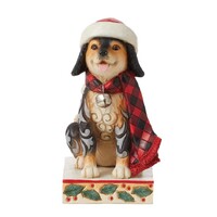 Heartwood Creek - 14cm/5.5" Highland Glen Dog with Plaid Scarf