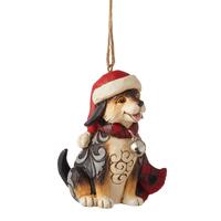 Heartwood Creek - 8.5cm/3.35" Highland Glen Dog with Plaid Scarf HO