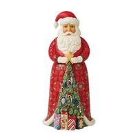 Heartwood Creek - 25cm/10" Santa with Christmas Tree Coat