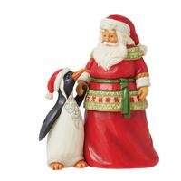 Heartwood Creek - 13cm/5.1" Pint Size Santa With Penguin