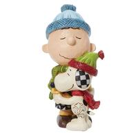 Peanuts By Jim Shore - 14.3cm/5.6" Snoopy and Charlie Hugging