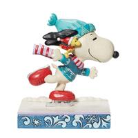 Peanuts By Jim Shore - 15cm/6" Snoopy and Woodstock Skating