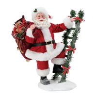 D56 Possible Dreams - 29cm/11.5" Santa Steps Up