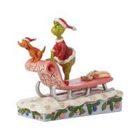 Grinch by Jim Shore - 17cm/6.75" Grinch and Max on Sleigh