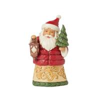 Heartwood Creek - 10cm/4" Santa With Puffy Coat and Tree