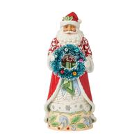 Heartwood Creek - 23cm/9" Santa With Sisal Wreath
