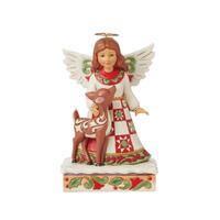 Heartwood Creek - 16cm/6.25" Angel With Deer