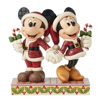 Disney Traditions - 17cm Mickey & Minnie with Candy Canes