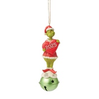 Grinch by Jim Shore - 14cm/5.5" Grinch on Bell Dated 2025 HO