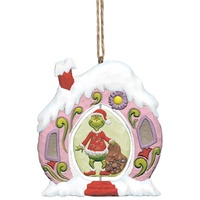 Grinch by Jim Shore - 10cm/4.13" Grinch with Whoville House Promo HO