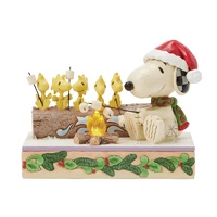 Peanuts by Jim Shore - 13cm/5" Snoopy & Woodstocks Roasting LED