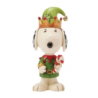 Peanuts by Jim Shore - 10cm/3.75" Mini Snoopy Christmas Elf