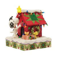 Peanuts by Jim Shore - 16cm/6.3" Snoopy LED Doghouse (Hallmark)