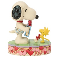 Peanuts by Jim Shore - 13cm/5.31" Snoopy and Woodstock with Gifts