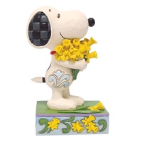 Peanuts by Jim Shore - 13cm/5.12" Snoopy with Daffodils