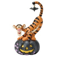 Disney Traditions - 15cm Tigger on Black Jack-o-Lantern