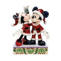 Disney Traditions - 17cm Mickey and Minnie Mistletoe