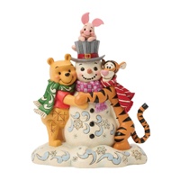 Disney Traditions - 18cm Pooh & Friends Snowman