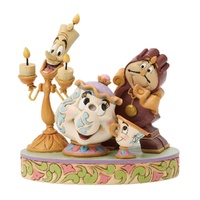 Disney Traditions - 12cm Lumiere, Mrs. Potts, Cogsworth