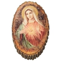 Roman Joseph's Studio - 31cm/12.25" Immaculate heart Wood Plaque