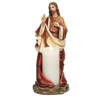 Roman Joseph's Studio - 25cm/10" Sacred Heart of Jesus Candle Holder