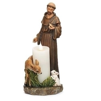 Roman Joseph's Studio - 25cm/10" St Francis Candle Holder