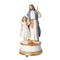 Roman Joseph's Studio - 19cm/7.5" Jesus with Girl Musical