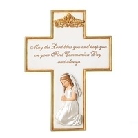 Roman Joseph's Studio - 21.5cm/8.5" Communion Girl Cross