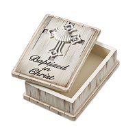 Roman Joseph's Studio - 7.6cm/3" Distressed Baptism Keepsake Box