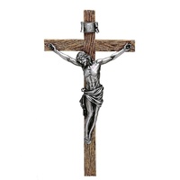Roman Joseph's Studio - 21.5cm/8.5" Antique Silver Crucifix