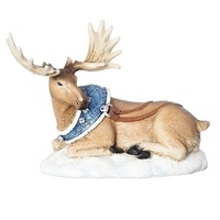Roman Joseph's Studio - 12.5cm/5" Moose With Blue Harness