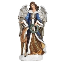 Roman Joseph's Studio - 33.6cm/13.25" Blue Angel With Reindeer