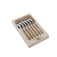 Jean Dubost Deluxe Light Horn - 6pc Teaspoon Set 1.2mm