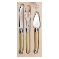Jean Dubost Deluxe Light Horn - 3pc Italian Cheese Set 1.2mm