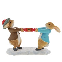 Beatrix Potter - 7cm Peter Rabbit and Benjamin Pulling a Cracker