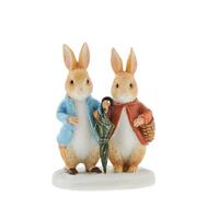 Beatrix Potter - 7.5cm Peter Rabbit & Flopsy In Winter