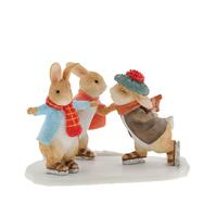 Beatrix Potter - 7.5cm Peter, Benjamin & Flopsy Skating