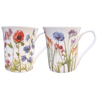 Queens - 2AT Aquarelle 200ml/7oz Royale Mugs (S/6)