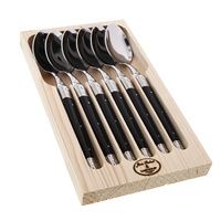 Jean Dubost Deluxe Black - 6pc Spoon Set 1.5mm