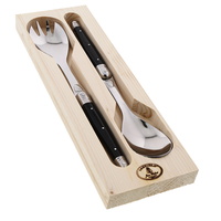 Jean Dubost Deluxe Black - 2pc Salad Server Set