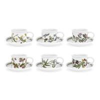 Portmeirion Botanic Garden - 0.2L Teacup & Saucer (Boxed S/6)