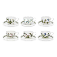 Portmeirion Botanic Garden - 0.2L Teacup & Saucer (Boxed S/6)