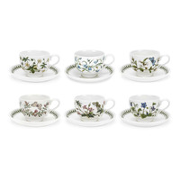 Portmeirion Botanic Garden - 0.28L Breakfast Cup & Saucer (Boxed Set/6)