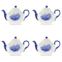 Spode Blue Italian - 14cm Teabag Tidy/Spoon Rest (S/4) 