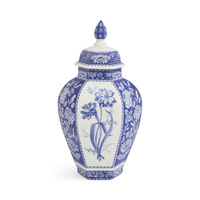 Spode Blue Italian Archive - 45cm Floral Ginger Jar