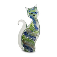 Zibo Art Glass - Miniature Kitty (Tail Down)