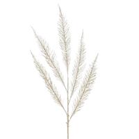 RAZ Holiday Rendezvous - 84cm/33" Silver Feathered Spray