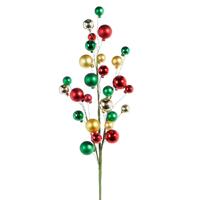 RAZ Ball Garlands - 76cm/30" Red, Yellow & Green Ball Spray 